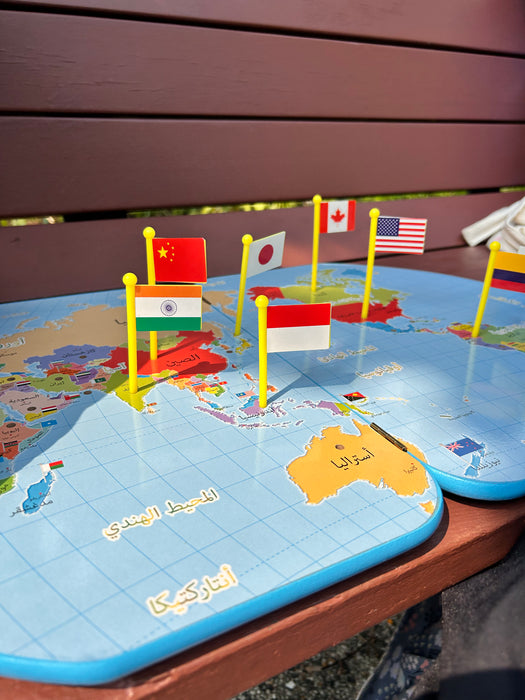 World Map - Flags