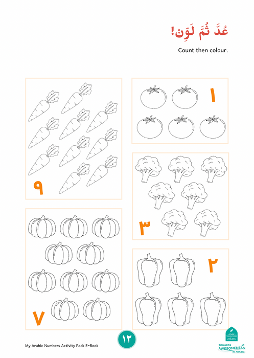 My Arabic Numbers Digital Resource
