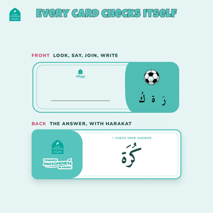Arabic Joining Letter Cards | 47 Wipe Clean Picture Cards