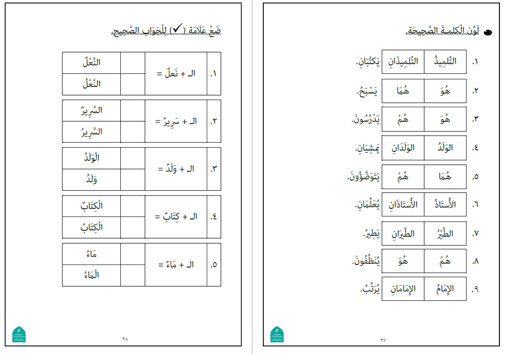 Primary 2 Arabic Grammar Assessment Book